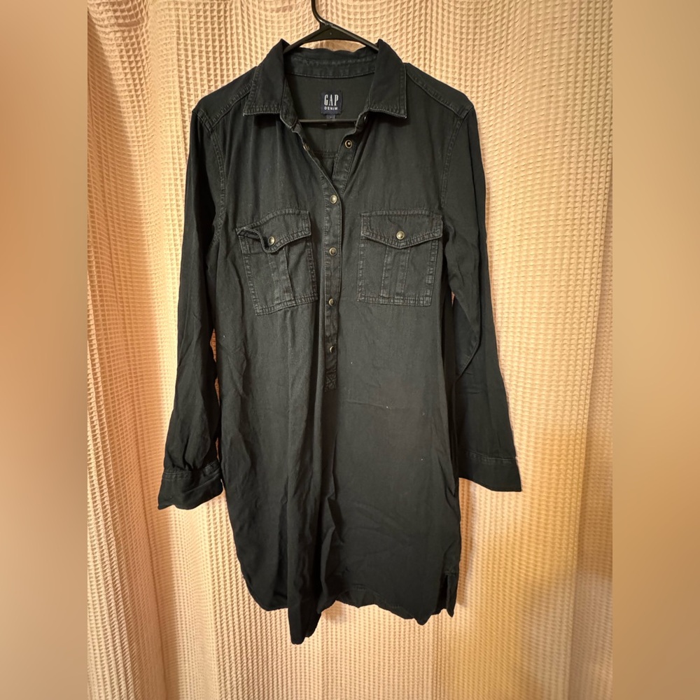 GAP Women's Black Long Sleeve Dress
